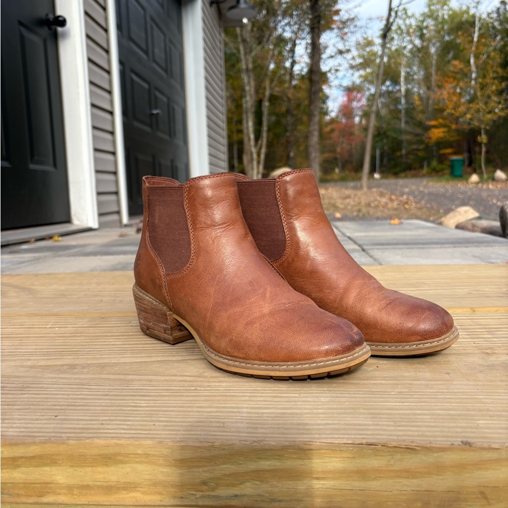 Timberland Brown Leather Ankle Boots